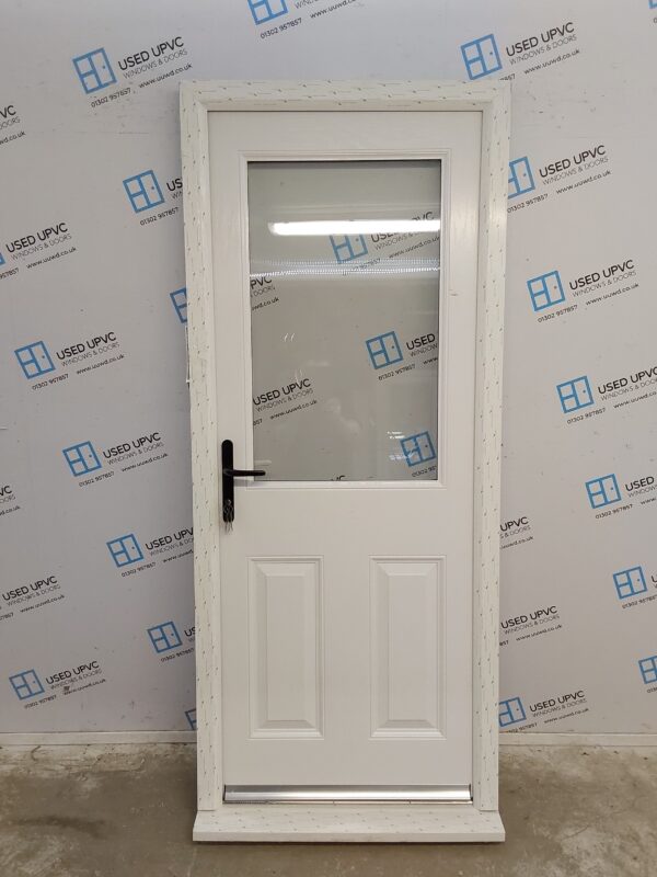Brand New White Composite Back Door 880mm x 2070mm ND97