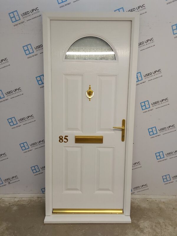 Brand New White Composite Front Door 940mm x 2165mm C1ND52