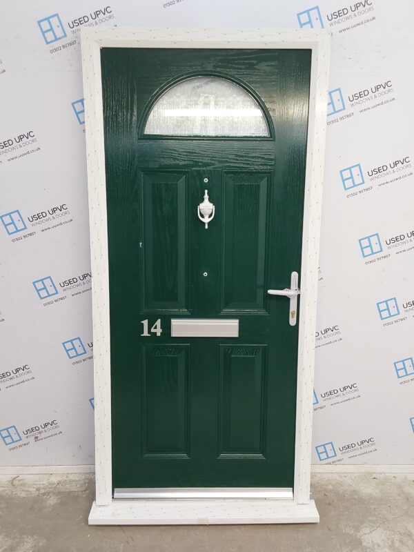 Brand New Dark Green Composite Front Door 985mm x 2090mm C1ND72