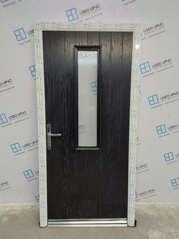 Brand New Black Composite Back Door 930mm x 1910mm C1ND79