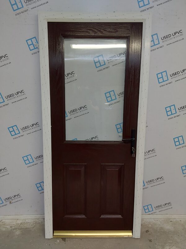 Brand New Brown Composite Back Door 930mm x 2045mm C1ND80
