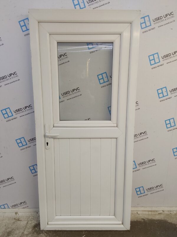 Used White Upvc Back Stable Door 905mm x 2045mm (Reduce To 2020mm) 0354