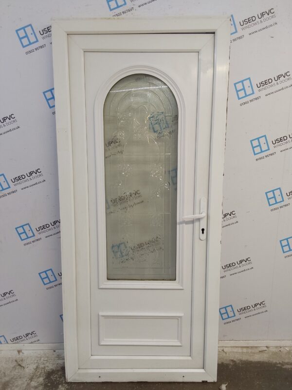 Used White Upvc Back Door 895mm x 2015mm 0627