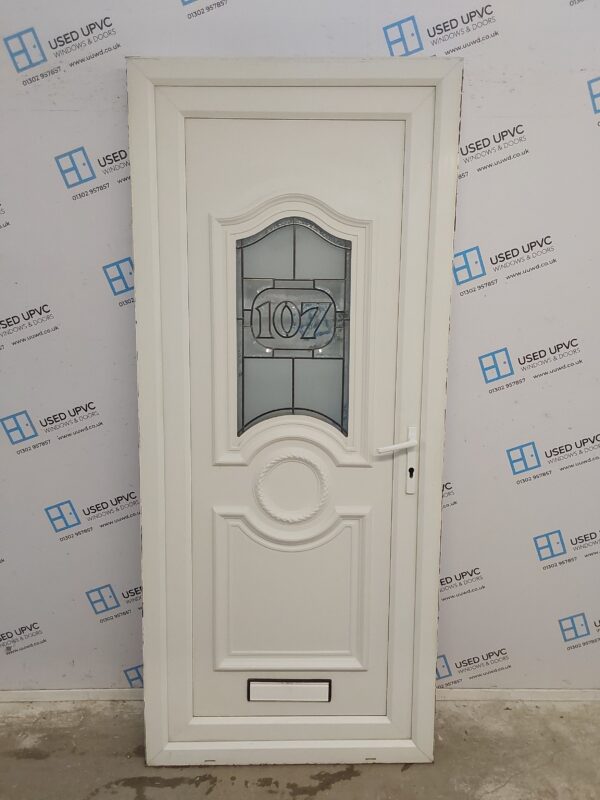 Used White Upvc Front Door 905mm x 2090mm C6003