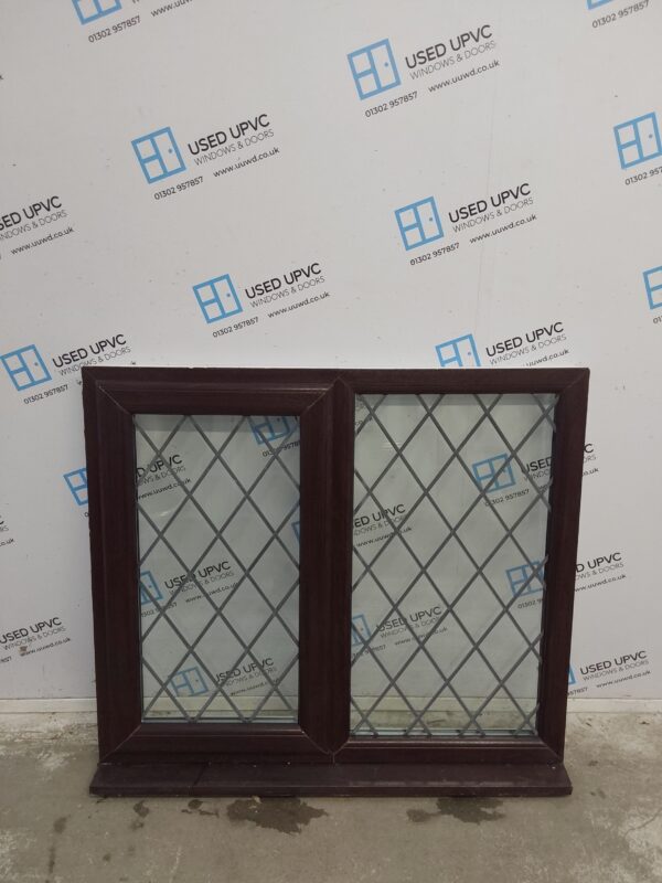 Used Rosewood Upvc Window 1190mm x 1045mm LW0113