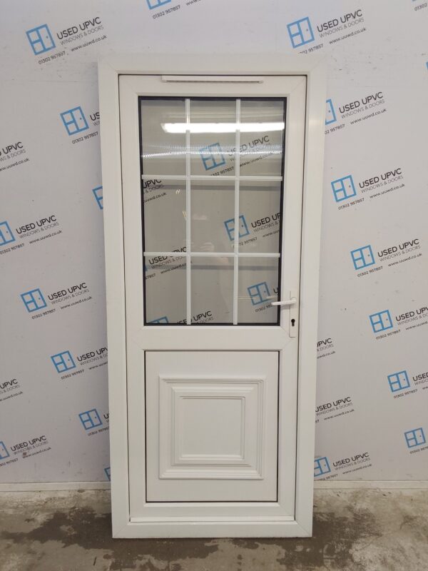 Used White Upvc Back Door 900mm x 2060mm 0041
