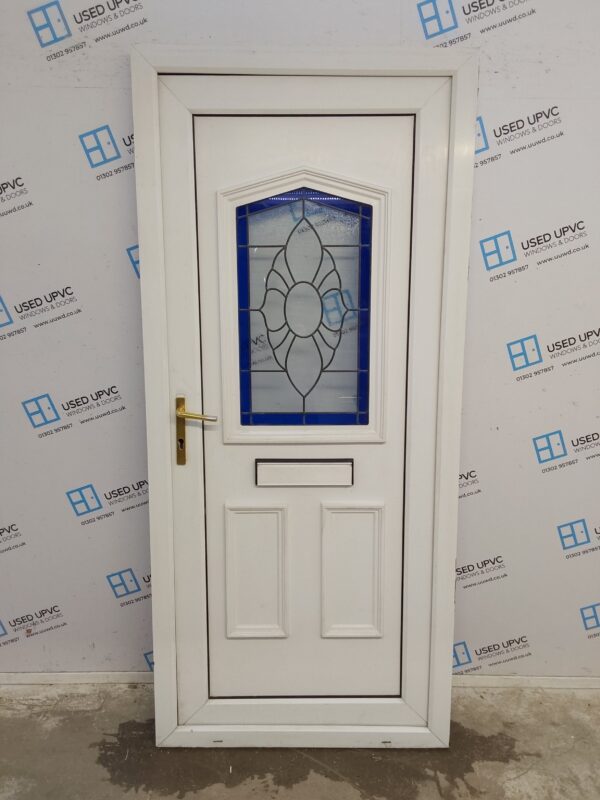 Used White Upvc Front Door 925mm x 2065mm 0392