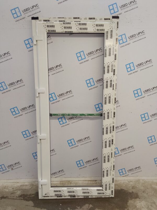 Brand New White Upvc Push Bar Unglazed Fire Escape Door 910mm x 2060mm ND69