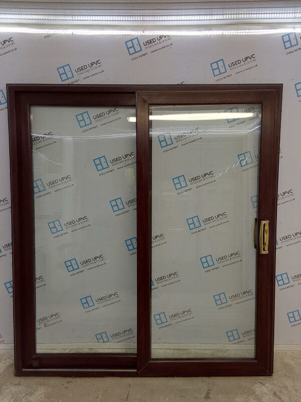 Used Rosewood Upvc French Doors 1850mm x 2040mm EA2
