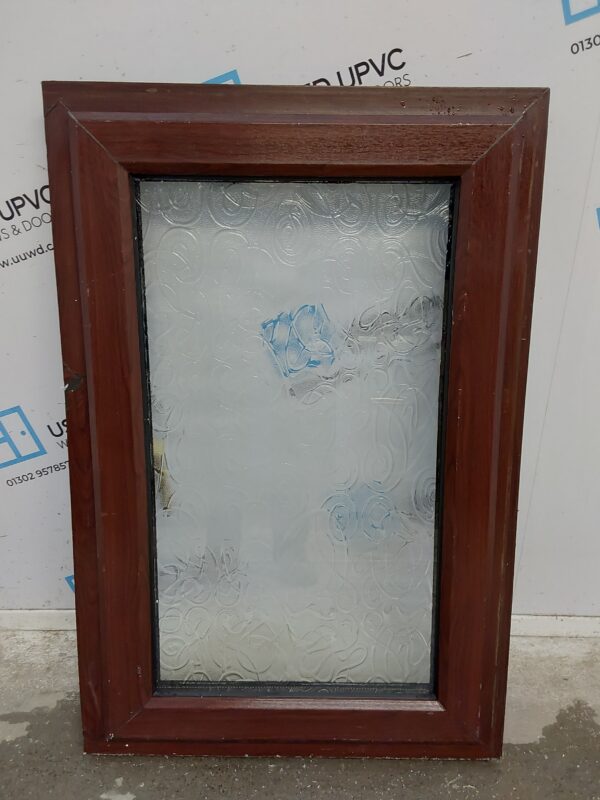 Used Rosewood Upvc Window 620mm x 935mm C3052