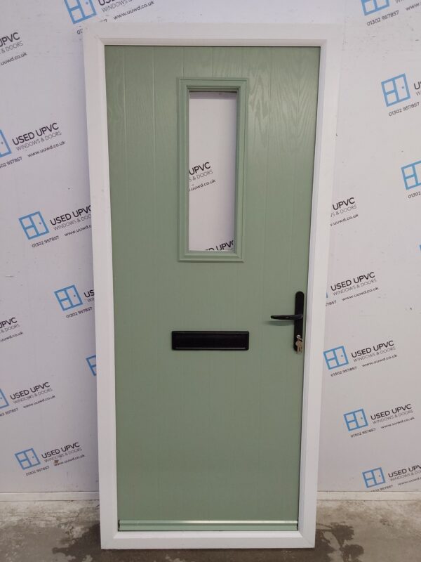 Ex-display Chartwell Green Composite Front Door 900mm x 2050mm C1ND85