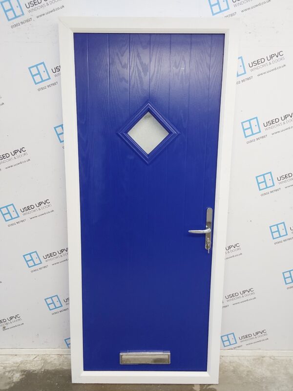 Ex-display Blue Composite Front Door 895mm x 2065mm C1ND86