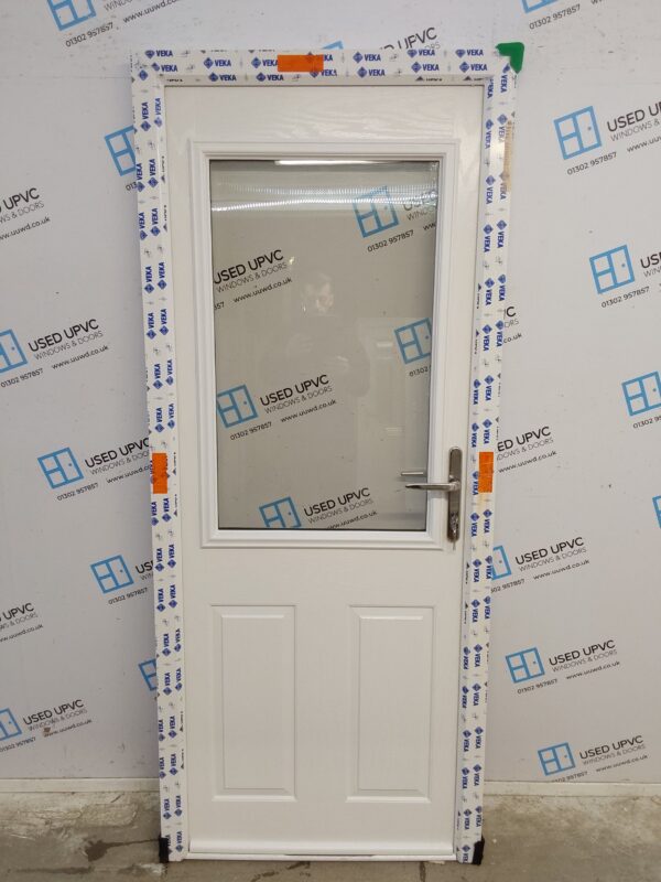 Brand New White Composite Back Door 850mm x 2000mm C1ND93