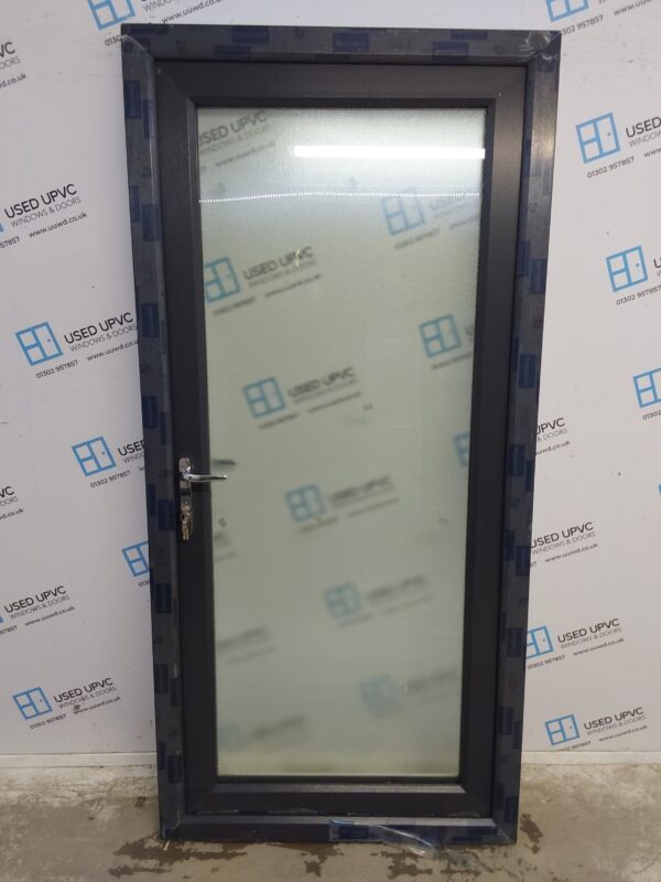 Brand New Anthracite Grey Upvc Full Glass Back Door (Triple Glazed) 980mm x 2060mm ND142