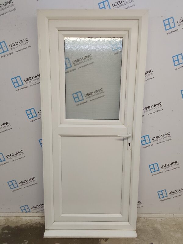 Used White Upvc Back Stable Door 920mm x 2090mm (reduce to 905mm) 0456