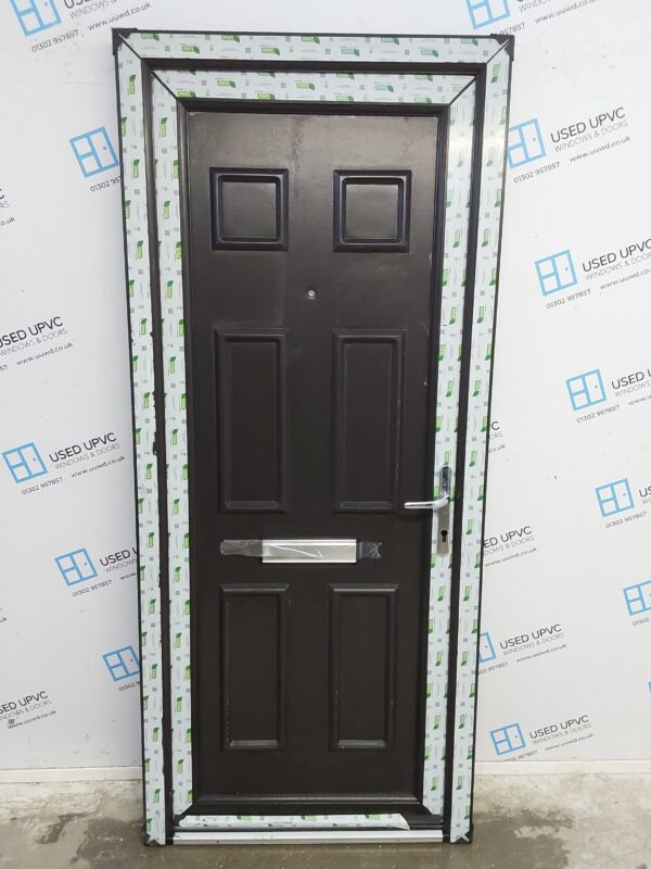 Brand New Black Upvc Front Door 900mm x 2055mm ND143