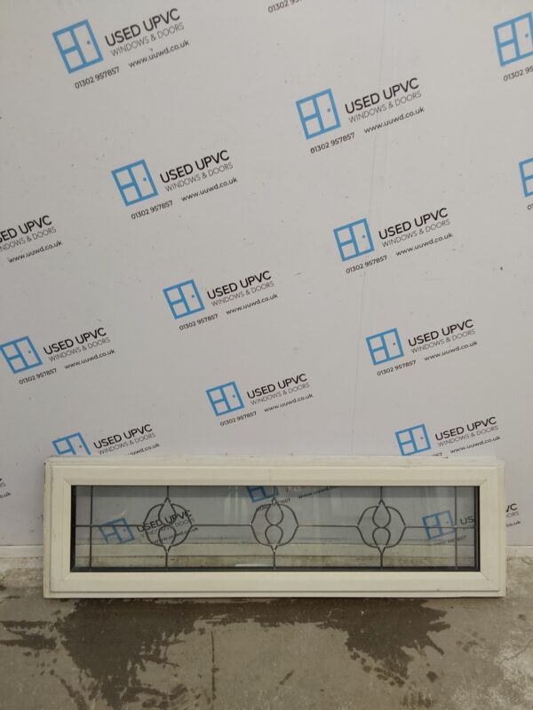 Used White Upvc Window 1380mm x 415mm W0341