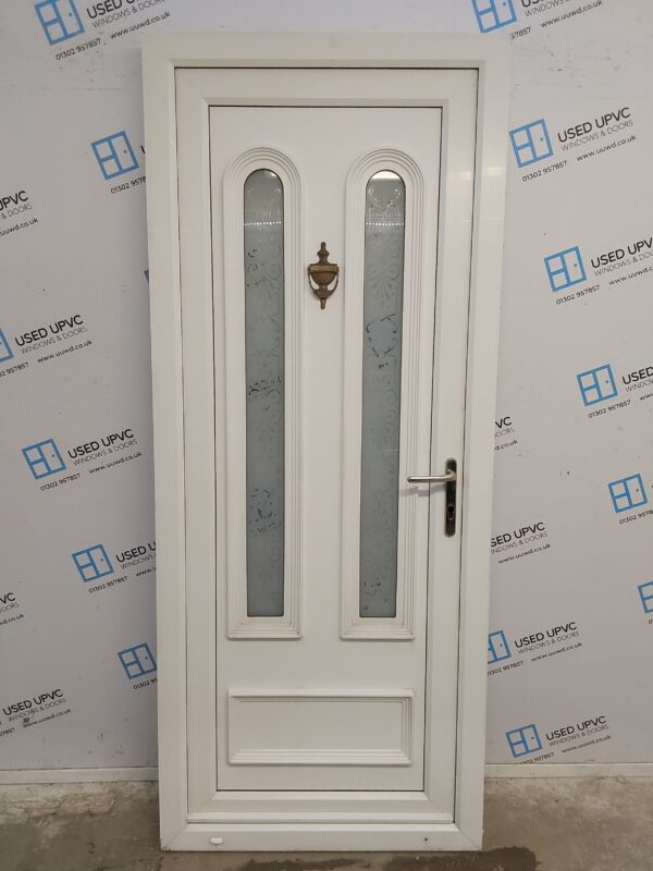 Used White Upvc Back Door 865mm x 2070mm C7D004