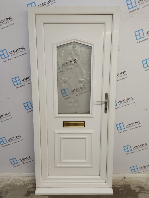 Used White Upvc Front Door 940mm x 2100mm 0394