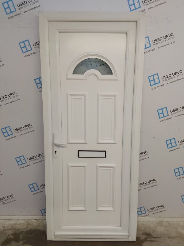 Used White Upvc Front Door 870mm x 2070mm 0339