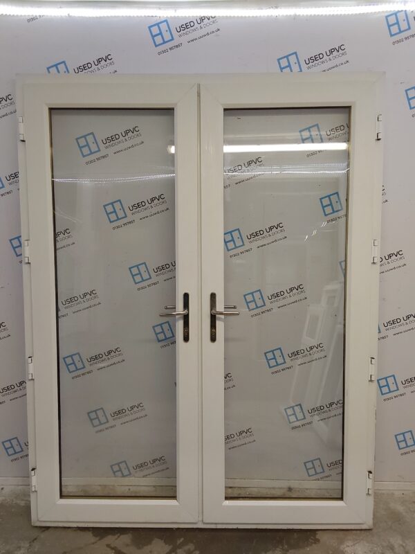 Used White Upvc French Doors 1635mm x 2110mm EA4