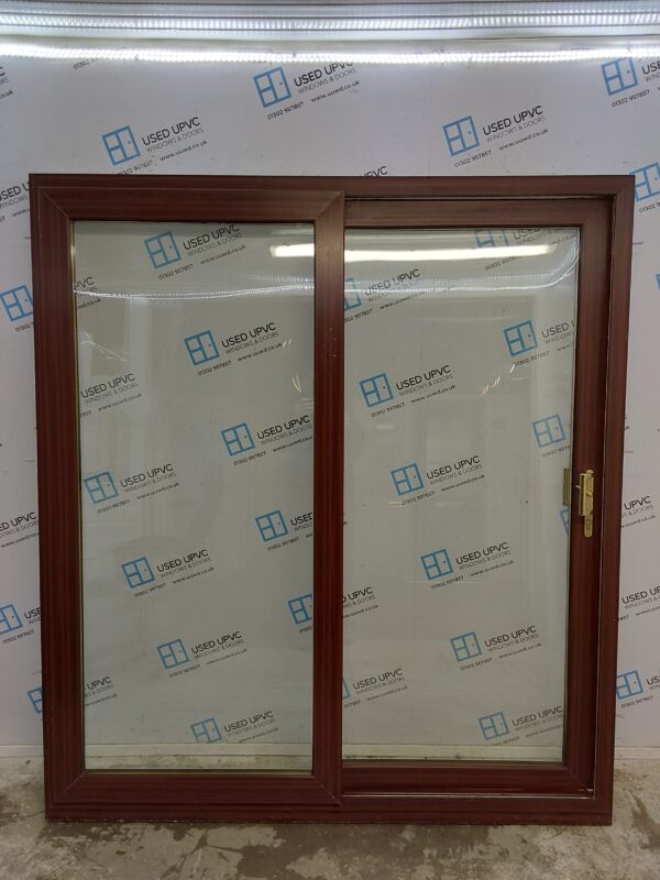 Used Woodgrain Upvc Sliding Patio Doors 1820mm x 2030mm (reduce to 2000mm) EA8