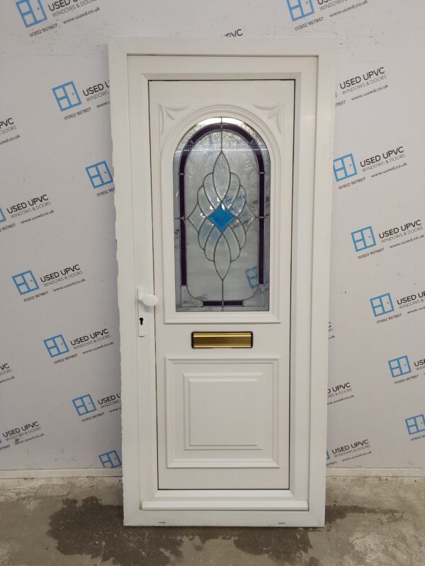 Used White Upvc Front Door 880mm x 2030mm 0226