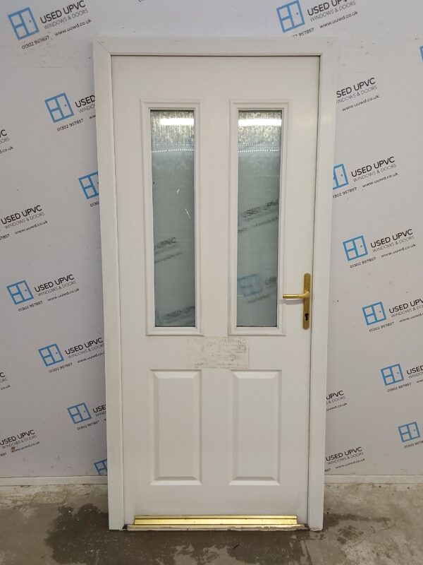 Used White Upvc Back Door 955mm x 2075mm 0189