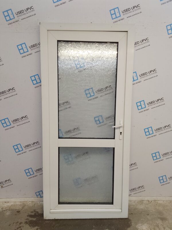 Used White Upvc Back Door 930mm x 2050mm C7D080
