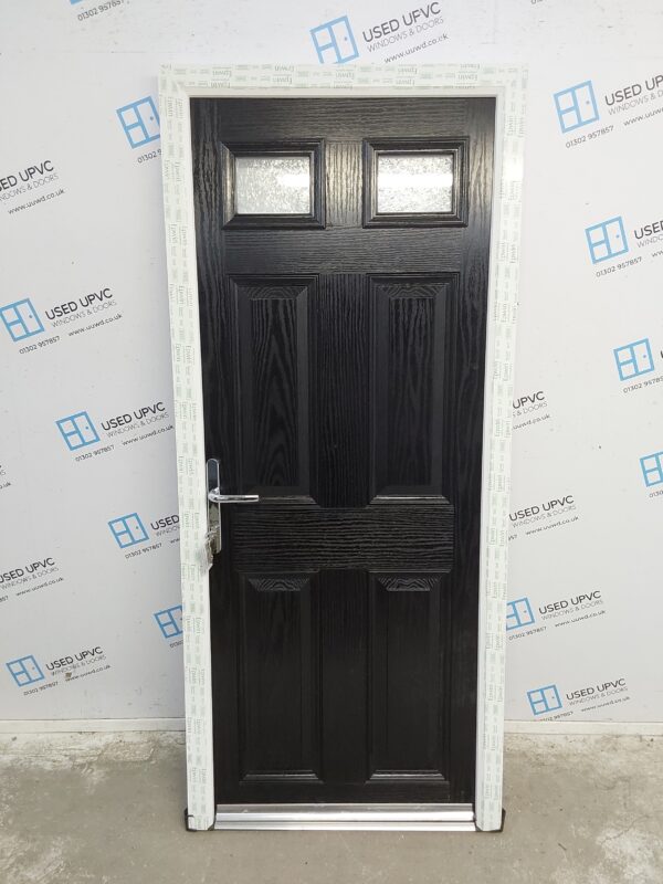 Brand New Black Composite Back Door 845mm x 1940mm ND147