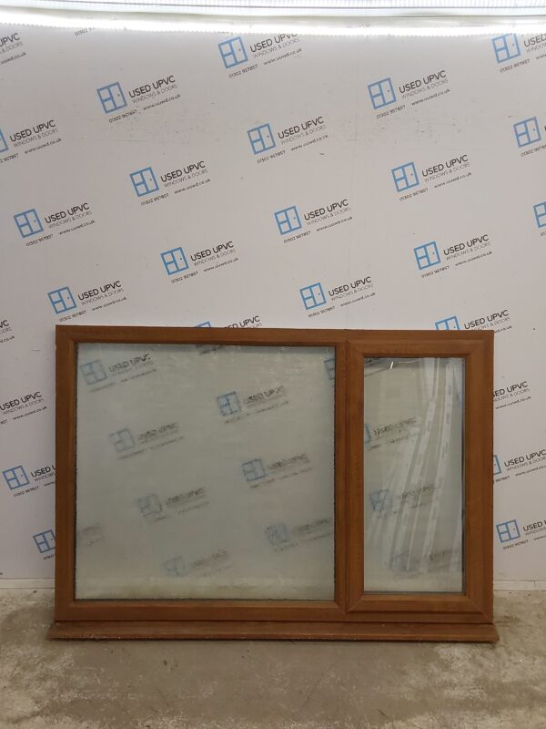 Used Oak Upvc Window 1810mm x 1250mm LW0021
