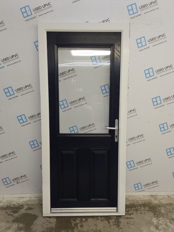 Used Dark Blue Composite Back Door 900mm x 2020mm C12D05