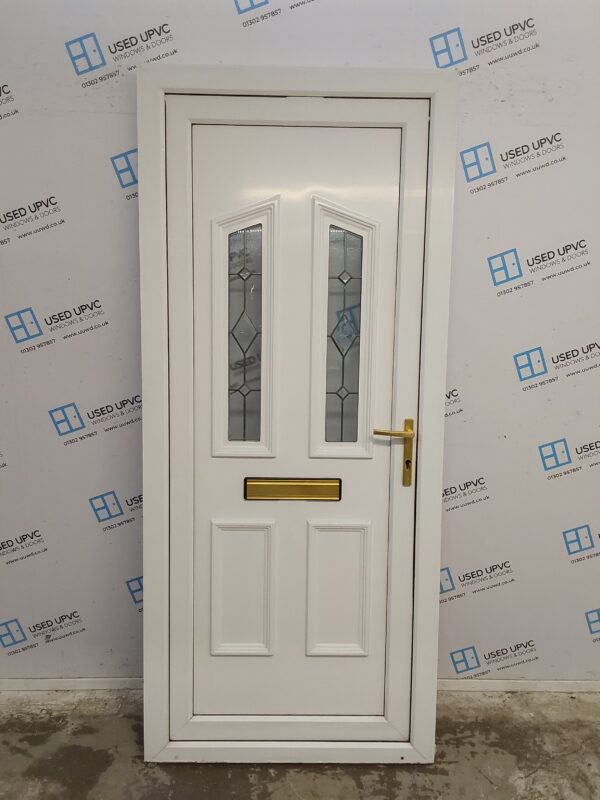Used White Upvc Front Door 910mm x 2090mm C12D06