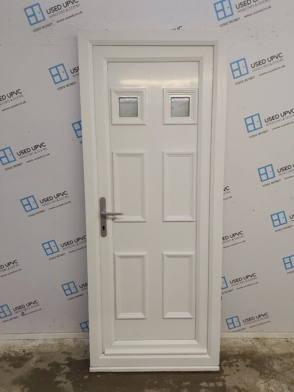 Used White Upvc Back Door 820mm x 2030mm C12D10