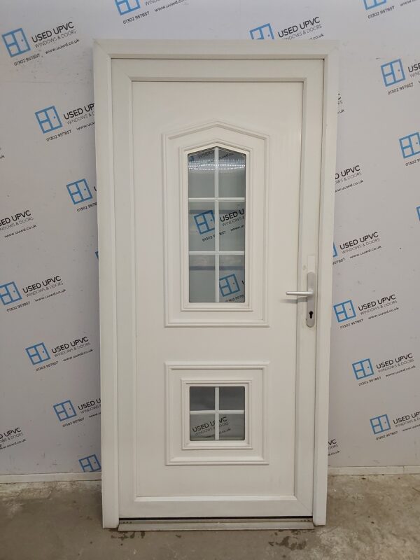 Used White Upvc Back Door 1020mm x 2125mm 0622