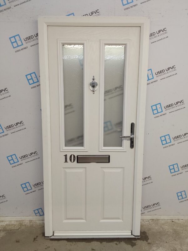 Used White Composite Front Door 910mm x 1995mm 0790
