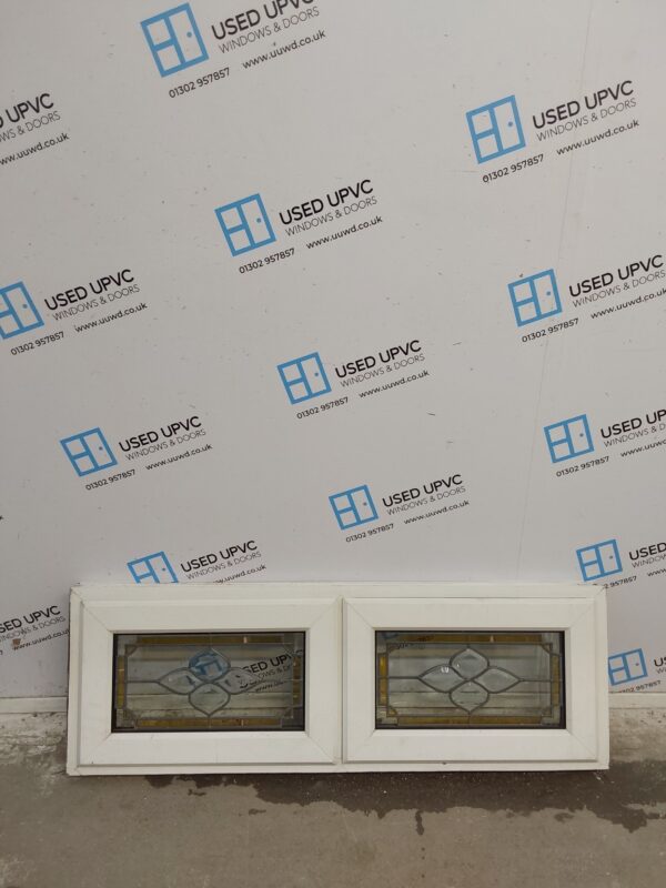 Used White Upvc Window 1225mm x 415mm C3049