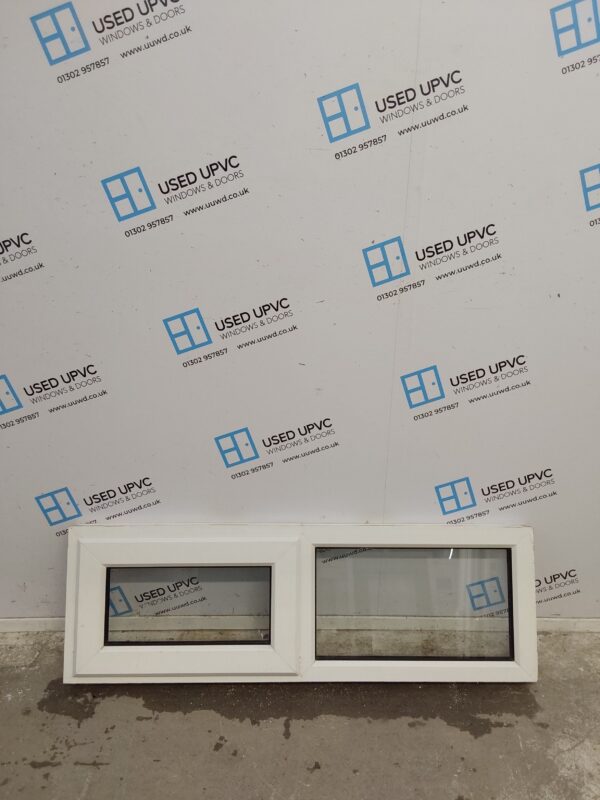 Used White Upvc Window 1205mm x 390mm C3087