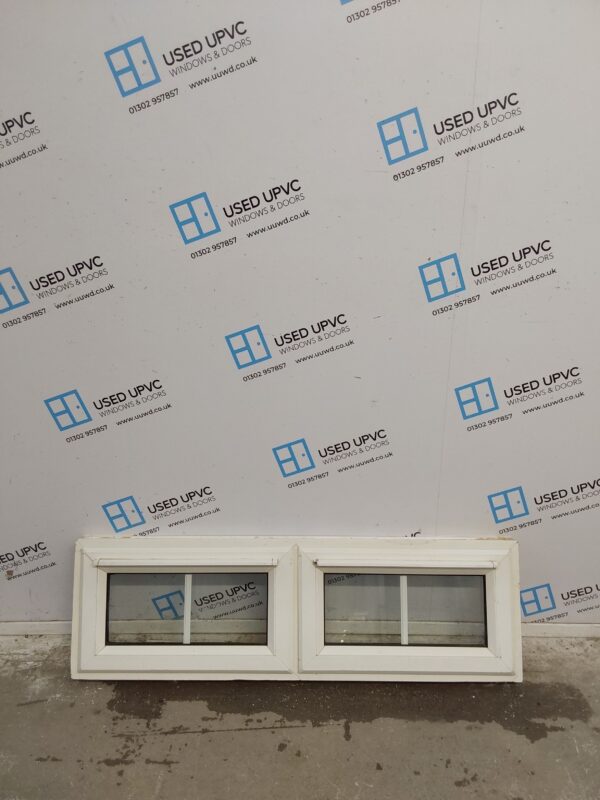 Used White Upvc Window 1190mm x 365mm C3089
