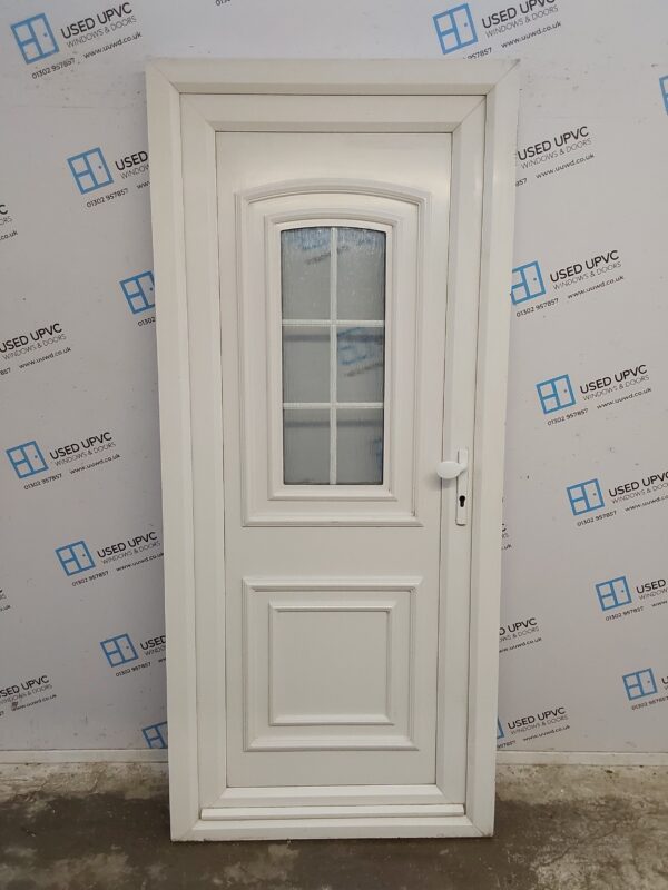 Used White Upvc Back Door 910mm x 2070mm 0775