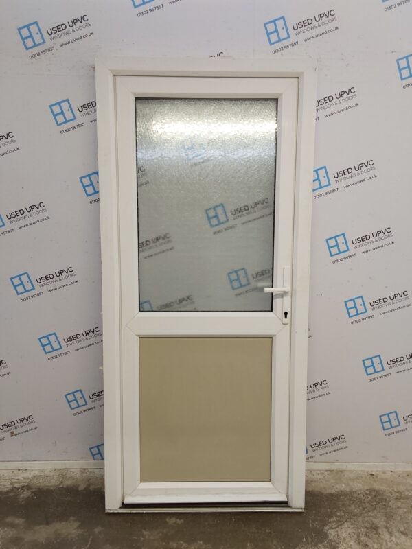 Used White Upvc Back Door 930mm x 2030mm 0645