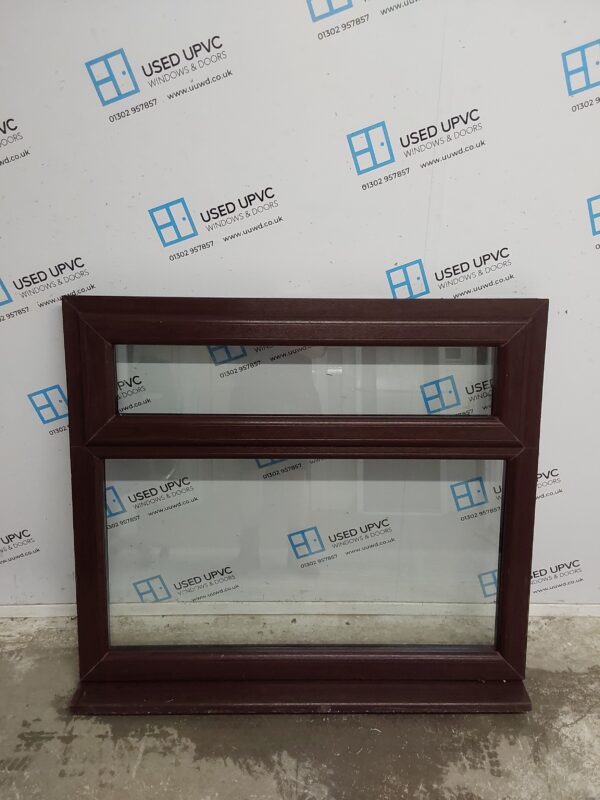 Used Rosewood Upvc Window 1185mm x 1040mm LW0122