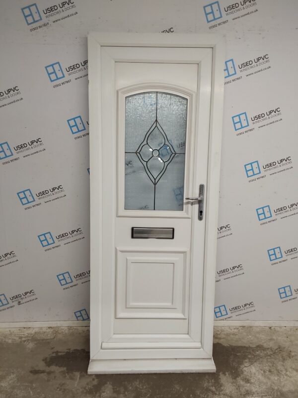 Used White Upvc Front Door 795mm x 2040mm 0544