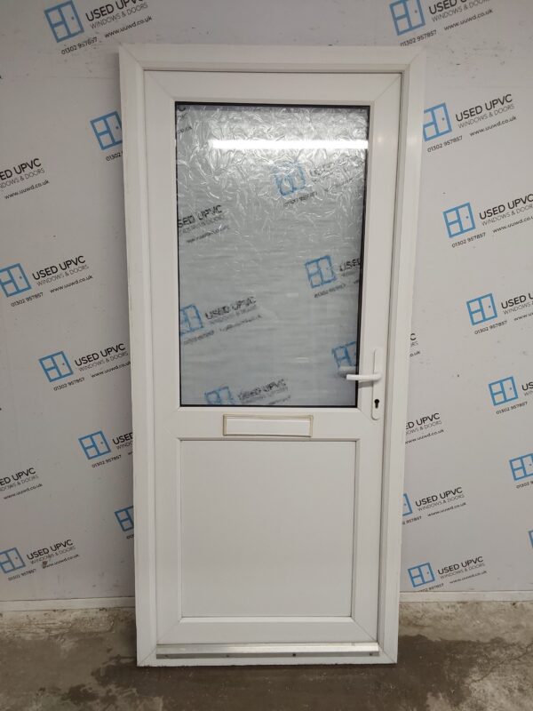 Used White Upvc Front Door 920mm x 2050mm 0506