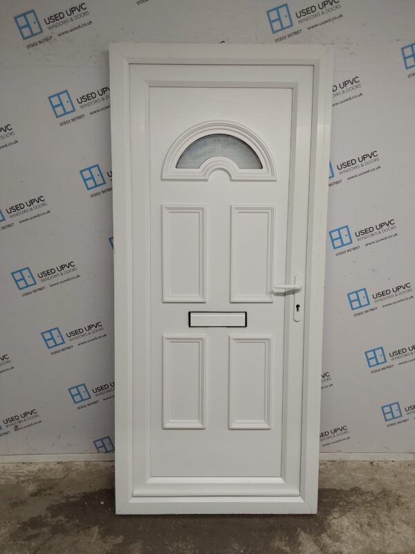 Used White Upvc Front Door 920mm x 2050mm 0424