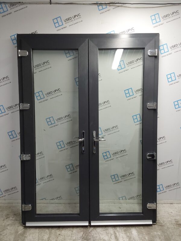 Brand New Anthracite Grey Triple Glazed Upvc French Doors 1510mm x 2100mm (Reduce To 1490mm x 2090mm) EA12
