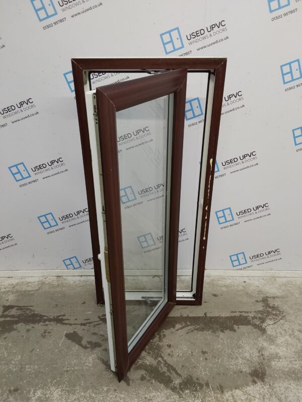 Used Woodgrain Upvc Window 595mm x 1295mm W0541 - Image 2