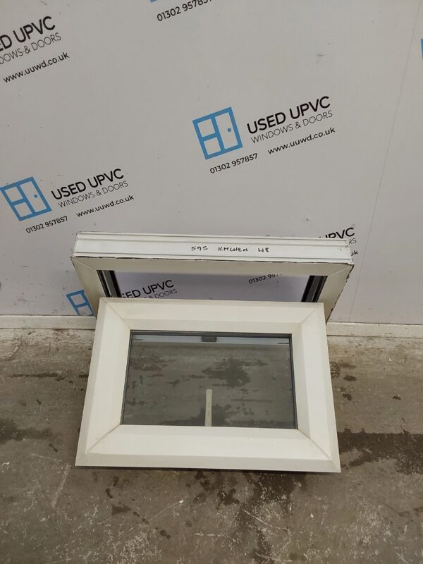 Used White Upvc Window 590mm x 415mm W0231 - Image 2