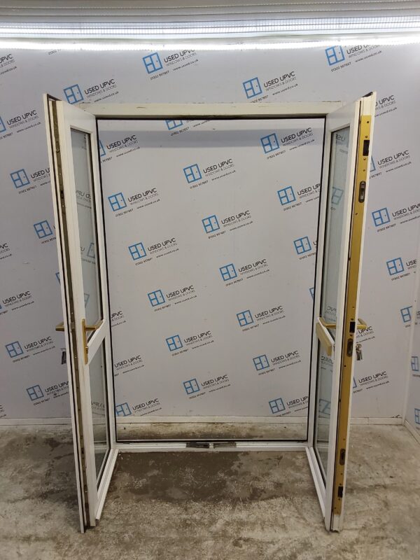 Used White Upvc French Doors 1355mm x 2000mm (Reduce To 1325mm) EA7 - Image 3