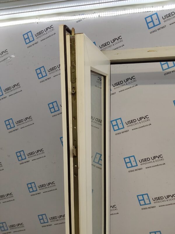 Used White Upvc French Doors 1355mm x 2000mm (Reduce To 1325mm) EA7 - Image 4